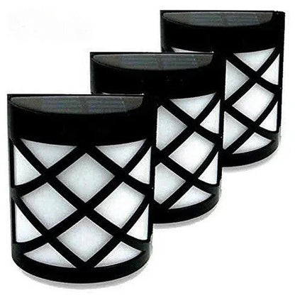 Spotlight Solar Wall Light in Lattice Design