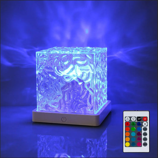 Water Light Projector Lamp 16 Colors Rotating Nightlight