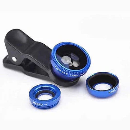 3-In-1 Universal Clip on Smartphone Camera Lens - 6 Colors