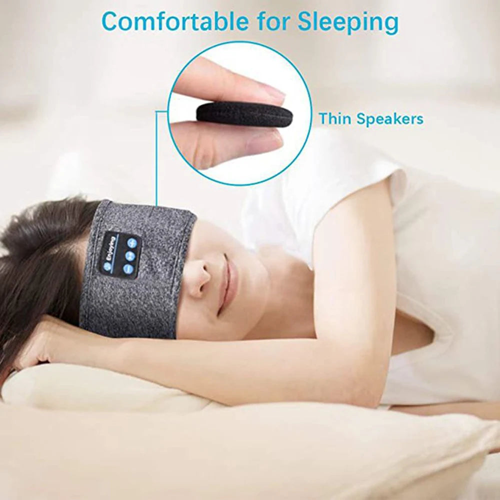 Elastic Headband Earphones Bluetooth for Sports Sleeping Eye Mask